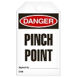 Safety Tag Danger Pinch Point