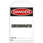 Safety Tag, Danger Contaminated