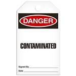 Safety Tag Danger Contaminated