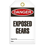 Safety Tag Danger Exposed Gears