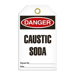 Safety Tag, Danger Caustic Soda