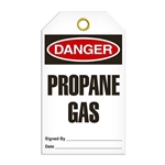 Safety Tag, Danger Propane Gas