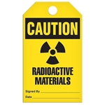 Safety Tag, Caution Radioactive Materials
