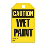 Safety Tag Caution Wet Paint