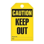 Safety Tag, Caution Keep Out