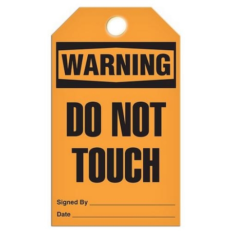 Safety Tag, Warning Do Not Touch