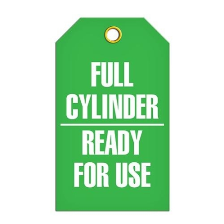 Cylinder Inspection Label, Full Cylinder Ready For Use
