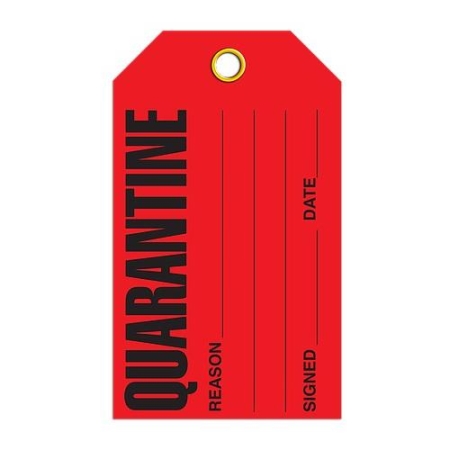 Safety Inspection Tag Quarantine