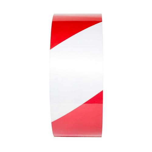 Tuff Mark Floor Marking Tape, Red White Stripe, 3" x 100'