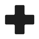 TuffMark + Shaped Floor Marking, Black, 6