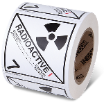 4" x 4" Radioactive I Labels