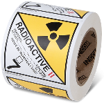 4" x 4" Radioactive II Labels