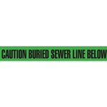 Utility Marking Tape Caution Buried Sewer Line Below