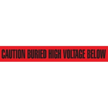 Utility Marking Tape, Caution Buried High Voltage Below