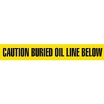 Utility Marking Tape, Caution Buried Oil Line Below
