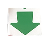 4" Vinyl Floor Arrow Marking, Safety Green, 100ct