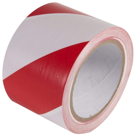 Hazard Warning Tape Red White 3" x 108'