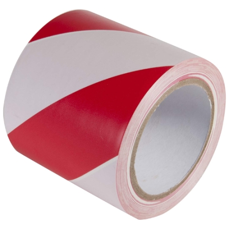 Hazard Warning Tape Red White 4" x 108'