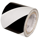 Hazard Warning Tape Black White 4