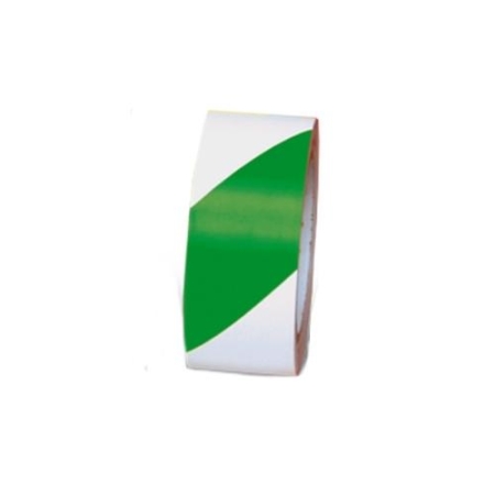 Hazard Warning Tape, Green White, 2" x 108'