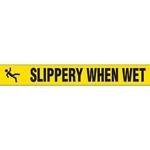 Floor Safety Message Tape Slippery When Wet 3" x 54'