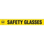Floor Safety Message Tape Safety Glasses 3