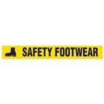 Floor Safety Message Tape Safety Footwear 3" x 54'