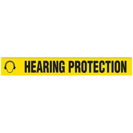 Floor Safety Message Tape Hearing Protection 3" x 54'