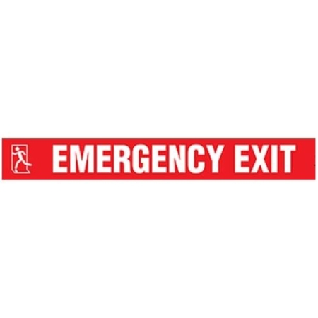 Floor Safety Message Tape Emergency Exit 3" x 54'