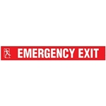 Floor Safety Message Tape, Emergency Exit, 3
