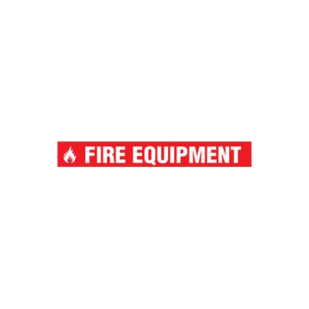 Floor Safety Message Tape Fire Equipment 3" x 54'