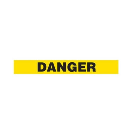 Floor Safety Message Tape Danger Yellow 3" x 54'