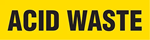 VynMark Pipe Marker, Acid Vent, Yellow