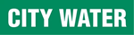 VynMark Pipe Marker, City Water