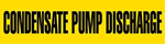 VynMark Pipe Marker, Condensate Pump Discharge