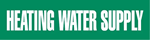 VynMark Pipe Marker, Heating Water Supply
