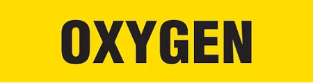 VynMark Pipe Marker, Oxygen, Yellow