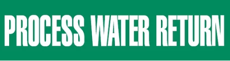 VynMark Pipe Marker, Process Water Return