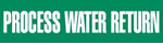 VynMark Pipe Marker, Process Water Return