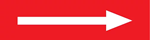 VynMark Pipe Marker, Red with White Arrow