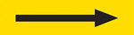 VynMark Pipe Marker, Yellow with Black Arrow