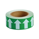 Directional Flow Pipe Marking Tape, Green White, 4" x 54'