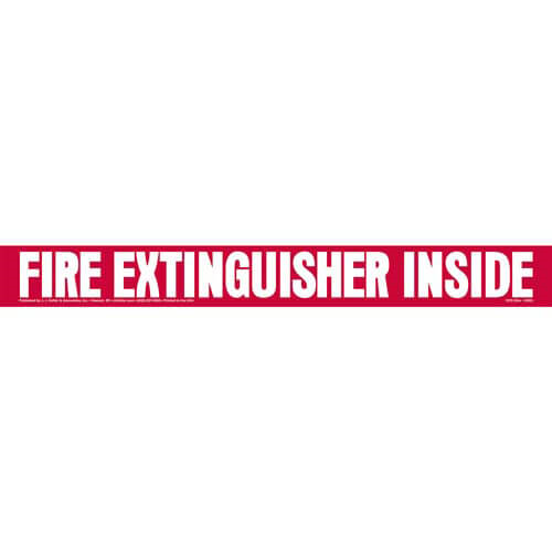 Fire Extinguisher Inside, Truck Decal