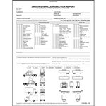 Detailed Driver's Vehicle Inspection Reports, Illustrations, 2-Part, Carbonless