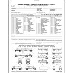 Detailed Driver's Vehicle Inspection Report, Illustrations, for Tankers