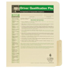 Driver Qualification File Folder For Single Copy Forms