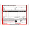 Hazardous Materials Straight Bill of Lading, 5 Entry Lines, Continuous, 4-Ply, Carbon
