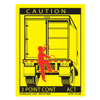 Trailer Swing Door 3 Point Contact Decal