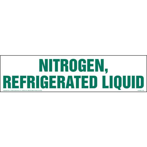 Nitrogen, Refrigerated Liquid Decal