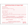 Certification of Road Test Pocket Card